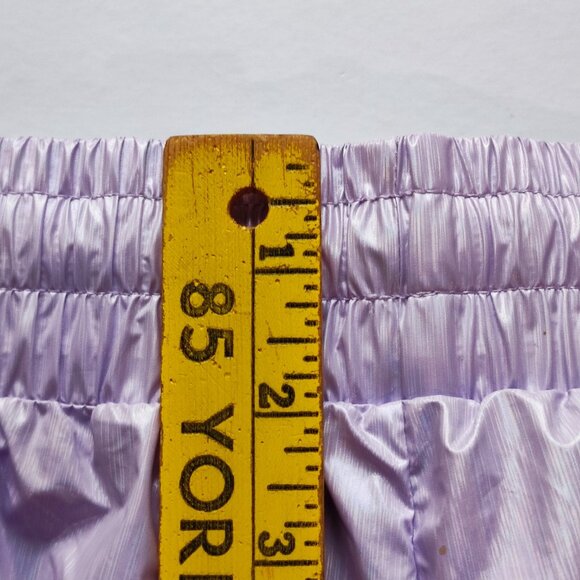 ZYIA lilac shine bomber shorts women's size L - Picture 11 of 11